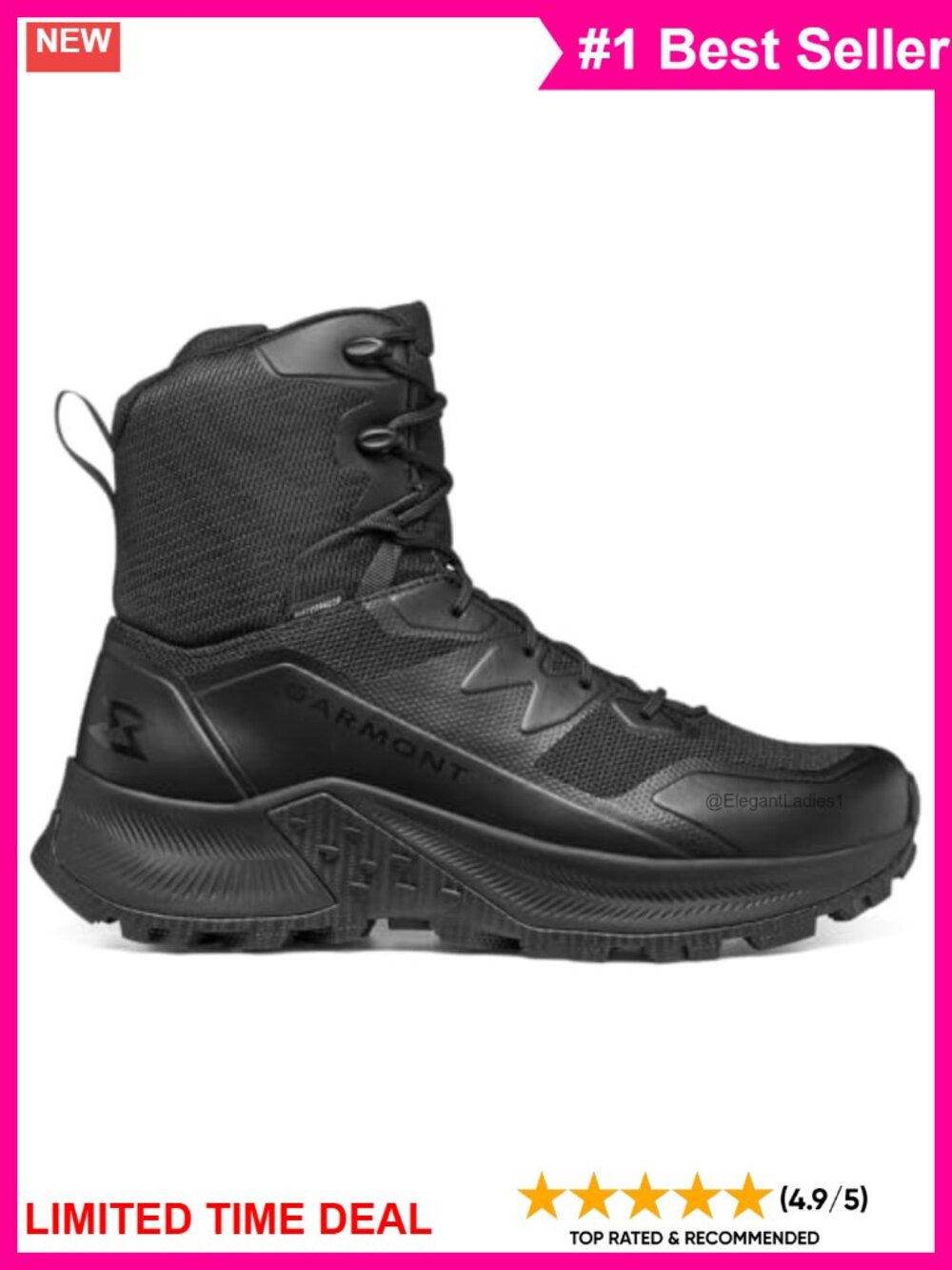 Waterproof Tactical Work Boots Polyester Zip WP Duty Military